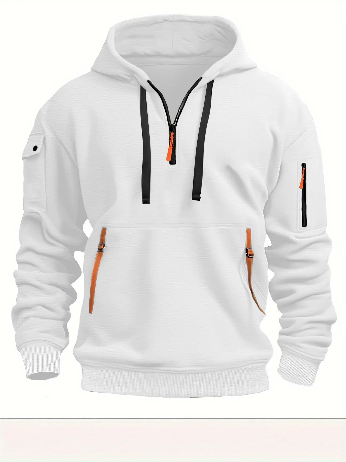 Men’s Casual Sports Hoodie – Solid Color