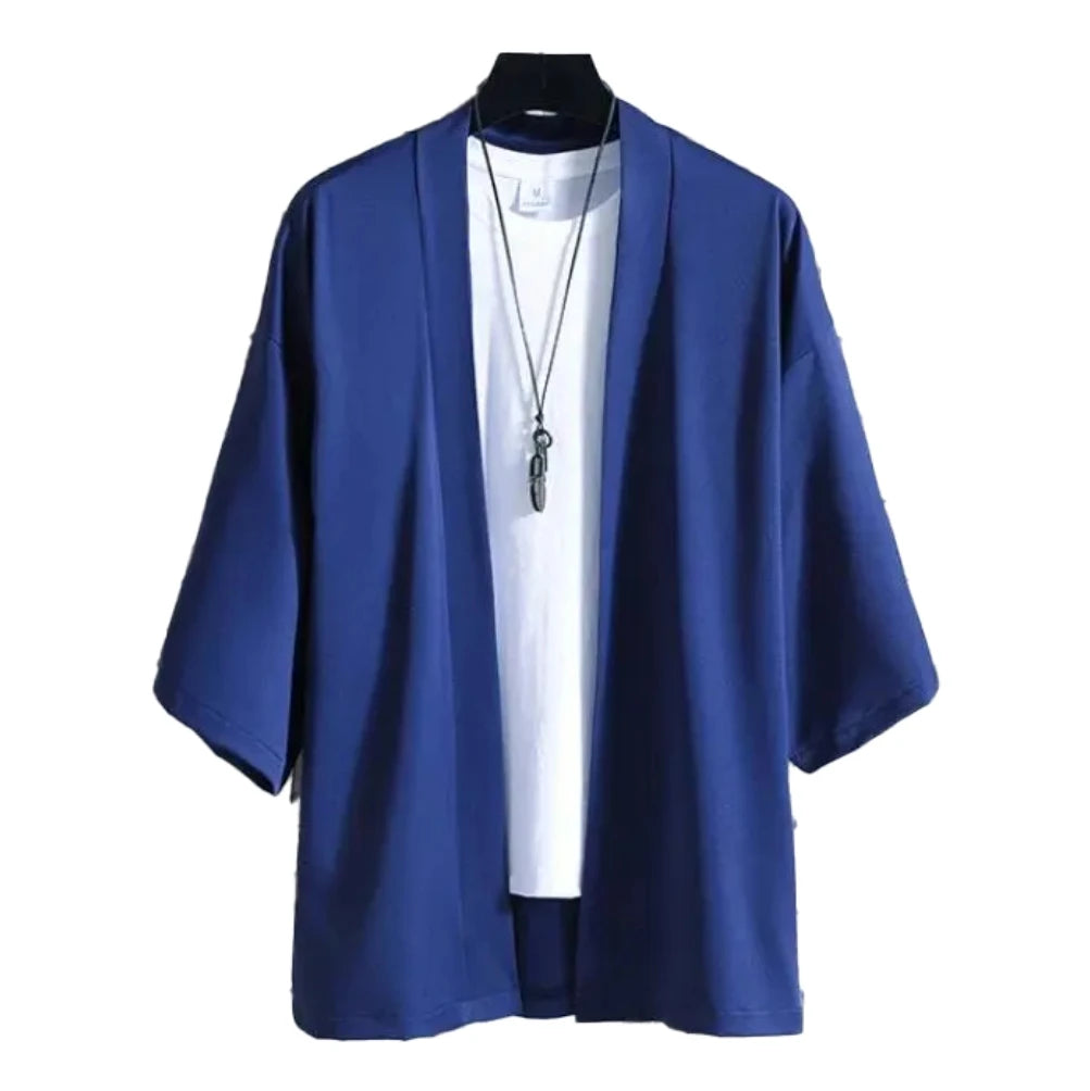 Black Samurai Haori Kimono – Unisex Japanese Style