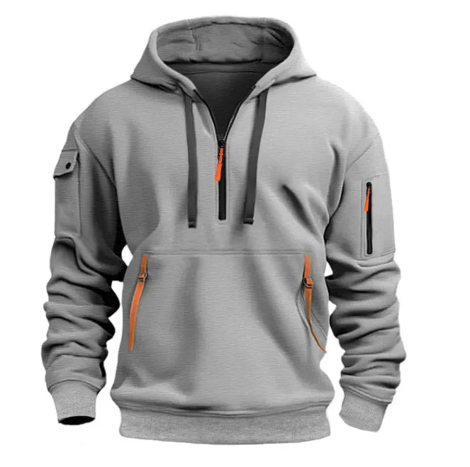 Men’s Casual Sports Hoodie – Solid Color