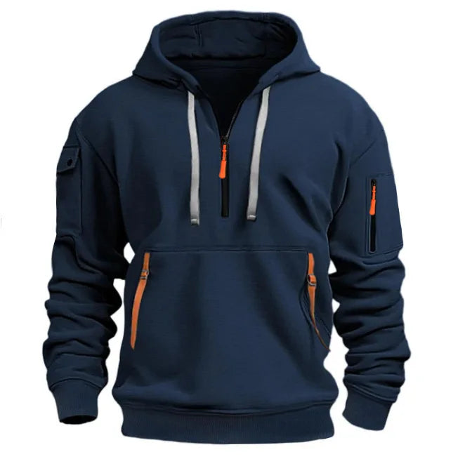 Men’s Casual Sports Hoodie – Solid Color